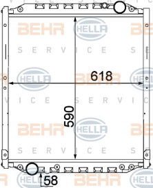 8MK 376 774-441 HELLA chladič motora 8MK 376 774-441 HELLA