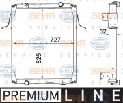 8MK 376 774-681 HELLA chladič motora 8MK 376 774-681 HELLA