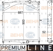 8MK 376 774-791 HELLA chladič motora 8MK 376 774-791 HELLA