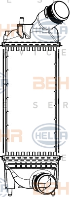 8ML 376 777-411 HELLA chladič plniaceho vzduchu 8ML 376 777-411 HELLA