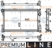 8MK 376 780-691 HELLA chladič motora 8MK 376 780-691 HELLA