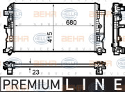 8MK 376 782-051 HELLA chladič motora 8MK 376 782-051 HELLA