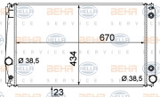 8MK 376 783-611 HELLA chladič motora 8MK 376 783-611 HELLA