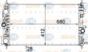 8MK 376 787-541 HELLA chladič motora 8MK 376 787-541 HELLA