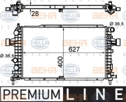 8MK 376 790-021 HELLA chladič motora 8MK 376 790-021 HELLA