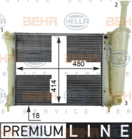 8MK 376 790-051 HELLA chladič motora 8MK 376 790-051 HELLA