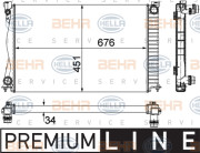 8MK 376 790-101 HELLA chladič motora 8MK 376 790-101 HELLA