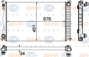 8MK 376 790-104 HELLA chladič motora 8MK 376 790-104 HELLA