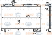 8MK 376 790-171 HELLA chladič motora 8MK 376 790-171 HELLA