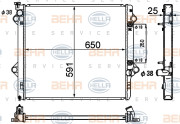 8MK 376 790-191 HELLA chladič motora 8MK 376 790-191 HELLA