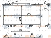 8MK 376 790-381 HELLA chladič motora 8MK 376 790-381 HELLA