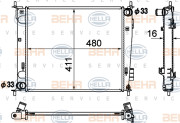 8MK 376 790-421 HELLA chladič motora 8MK 376 790-421 HELLA