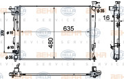 8MK 376 790-431 HELLA chladič motora 8MK 376 790-431 HELLA