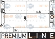 8MK 376 791-771 HELLA chladič motora 8MK 376 791-771 HELLA