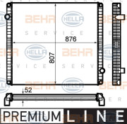 8MK 376 792-151 HELLA chladič motora 8MK 376 792-151 HELLA