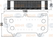 8MO 376 797-031 HELLA chladič motorového oleja 8MO 376 797-031 HELLA