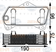 8MO 376 797-181 HELLA chladič oleja automatickej prevodovky 8MO 376 797-181 HELLA