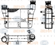 8ML 376 899-121 Chladič turba HELLA