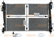 8MK 376 900-021 HELLA chladič motora 8MK 376 900-021 HELLA