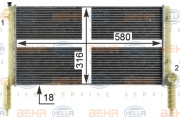 8MK 376 900-071 HELLA chladič motora 8MK 376 900-071 HELLA