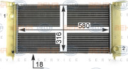 8MK 376 900-081 HELLA chladič motora 8MK 376 900-081 HELLA