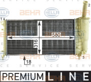 8MK 376 900-101 HELLA chladič motora 8MK 376 900-101 HELLA