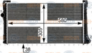 8MK 376 900-111 HELLA chladič motora 8MK 376 900-111 HELLA