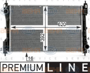 8MK 376 900-121 HELLA chladič motora 8MK 376 900-121 HELLA