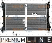 8MK 376 900-131 HELLA chladič motora 8MK 376 900-131 HELLA