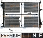 8MK 376 900-151 HELLA chladič motora 8MK 376 900-151 HELLA