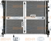 8MK 376 900-171 HELLA chladič motora 8MK 376 900-171 HELLA