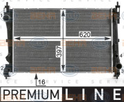 8MK 376 900-201 HELLA chladič motora 8MK 376 900-201 HELLA