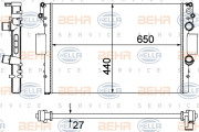 8MK 376 900-231 HELLA chladič motora 8MK 376 900-231 HELLA