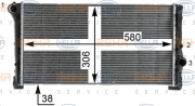 8MK 376 900-264 HELLA chladič motora 8MK 376 900-264 HELLA