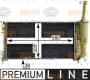 8MK 376 900-271 HELLA chladič motora 8MK 376 900-271 HELLA