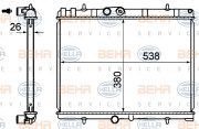 8MK 376 900-314 Chladič, chlazení motoru HELLA