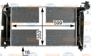 8MK 376 900-321 HELLA chladič motora 8MK 376 900-321 HELLA