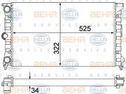 8MK 376 901-131 HELLA chladič motora 8MK 376 901-131 HELLA