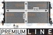 8MK 376 902-001 HELLA chladič motora 8MK 376 902-001 HELLA