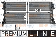 8MK 376 902-011 HELLA chladič motora 8MK 376 902-011 HELLA