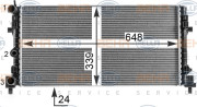 8MK 376 902-014 HELLA chladič motora 8MK 376 902-014 HELLA