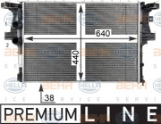 8MK 376 903-601 HELLA chladič motora 8MK 376 903-601 HELLA