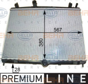 8MK 376 910-201 HELLA chladič motora 8MK 376 910-201 HELLA