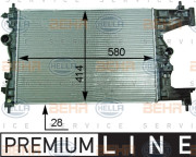 8MK 376 910-221 HELLA chladič motora 8MK 376 910-221 HELLA