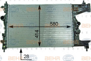 8MK 376 910-224 HELLA chladič motora 8MK 376 910-224 HELLA