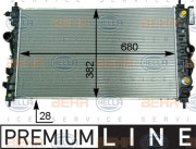 8MK 376 910-251 HELLA chladič motora 8MK 376 910-251 HELLA