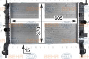 8MK 376 910-284 HELLA chladič motora 8MK 376 910-284 HELLA