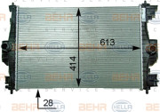 8MK 376 910-301 HELLA chladič motora 8MK 376 910-301 HELLA