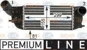 8ML 376 910-311 HELLA chladič plniaceho vzduchu 8ML 376 910-311 HELLA