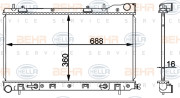 8MK 376 912-224 HELLA chladič motora 8MK 376 912-224 HELLA